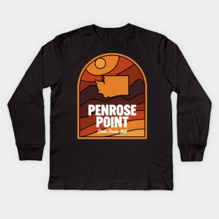 Penrose Point State Park Washington Kids Long Sleeve T-Shirt